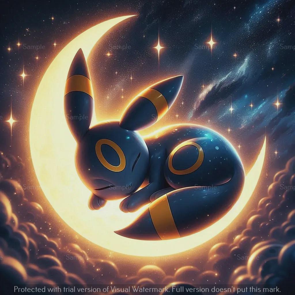1024x1024 Umbreon Wall Art