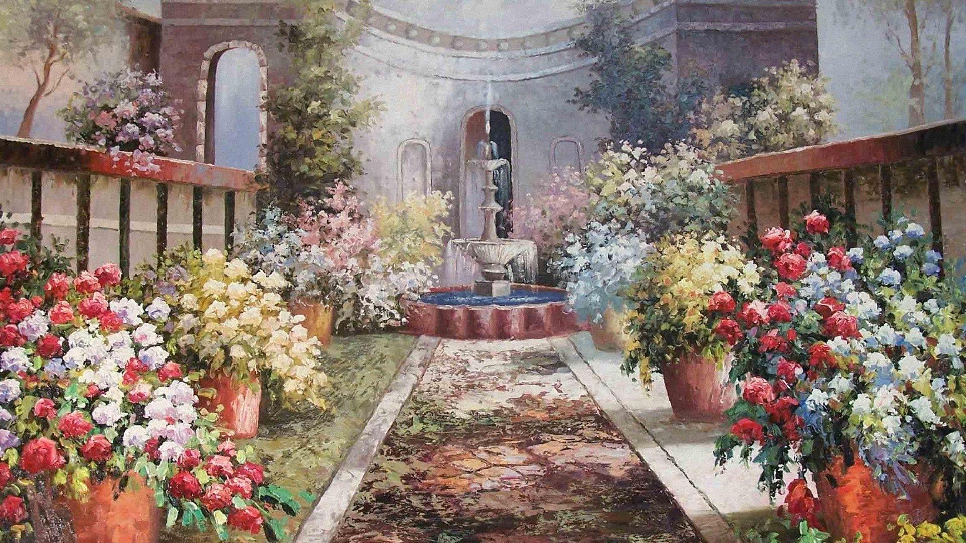 1920x1080 Garden Art Wallpaper: 18 Image