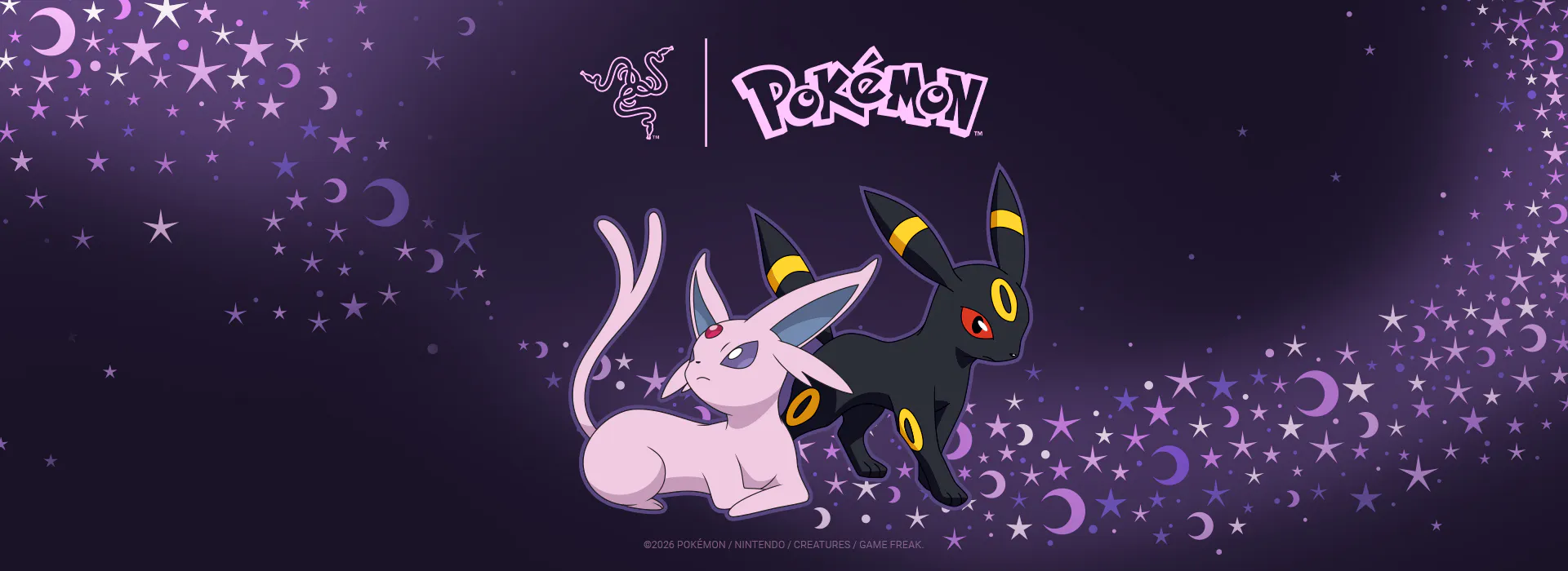 1920x700 Pokémon Razer Collab & Umbreon Collection Gaming Peripherals. Razer United States