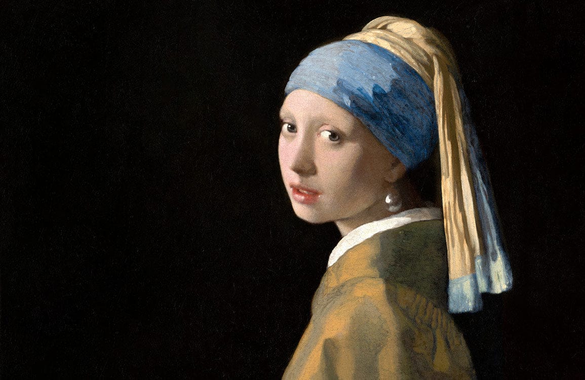 1155x750 Girl with a Pearl Earring Wallpaper Mural