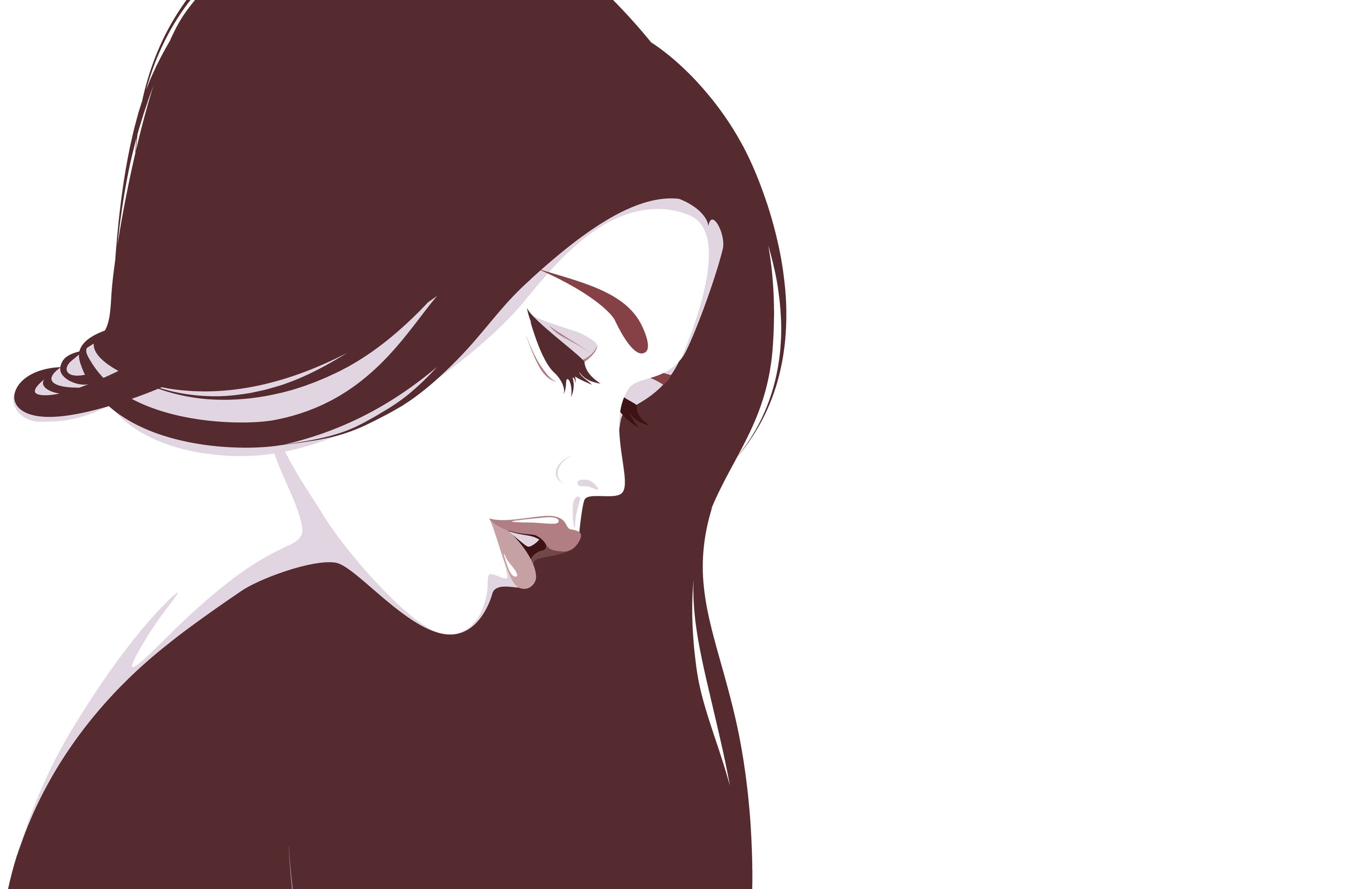 4395x2847 Elegant Woman Silhouette