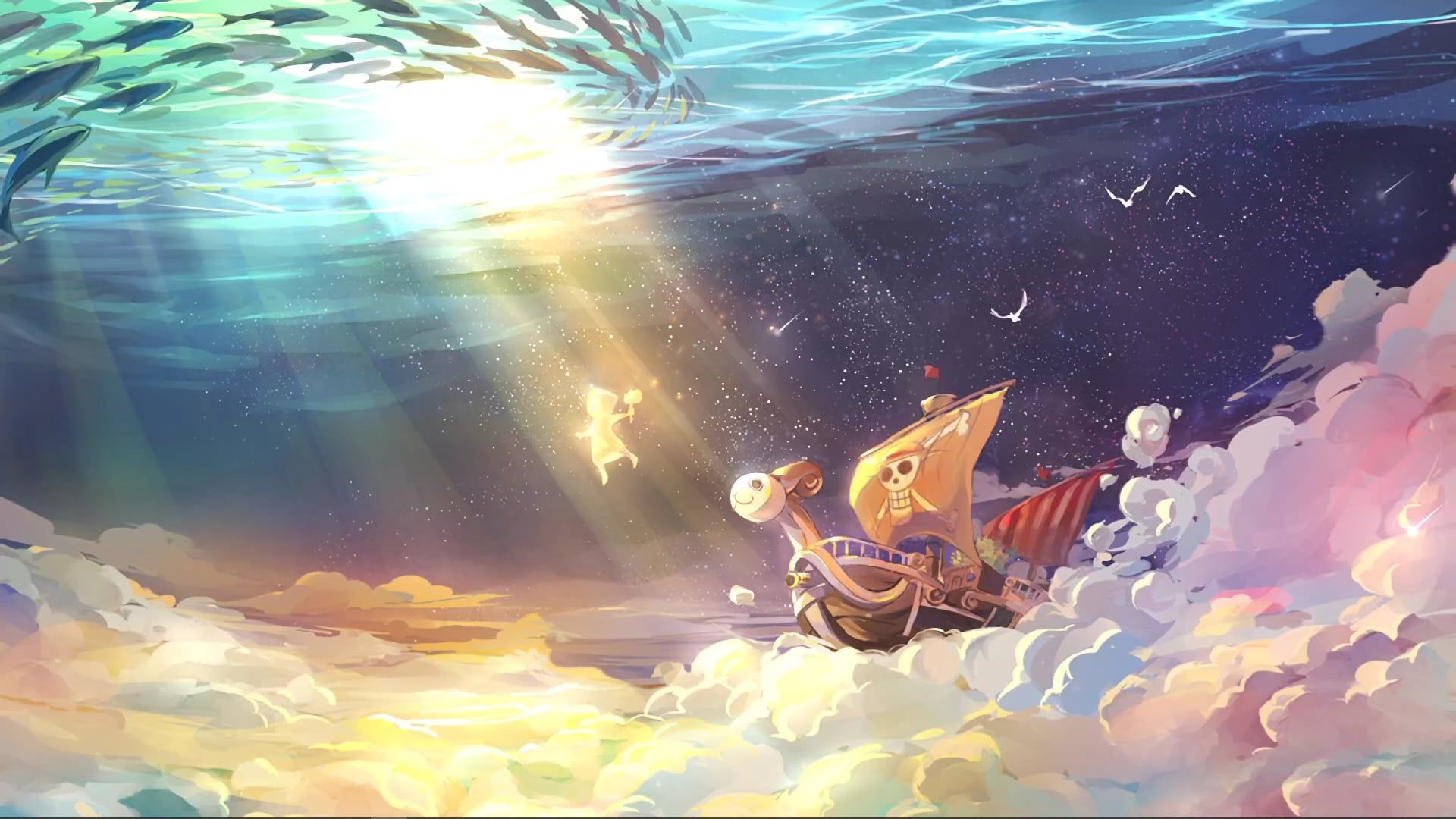 1920x1080 I Animated a Going Merry Wallpaper