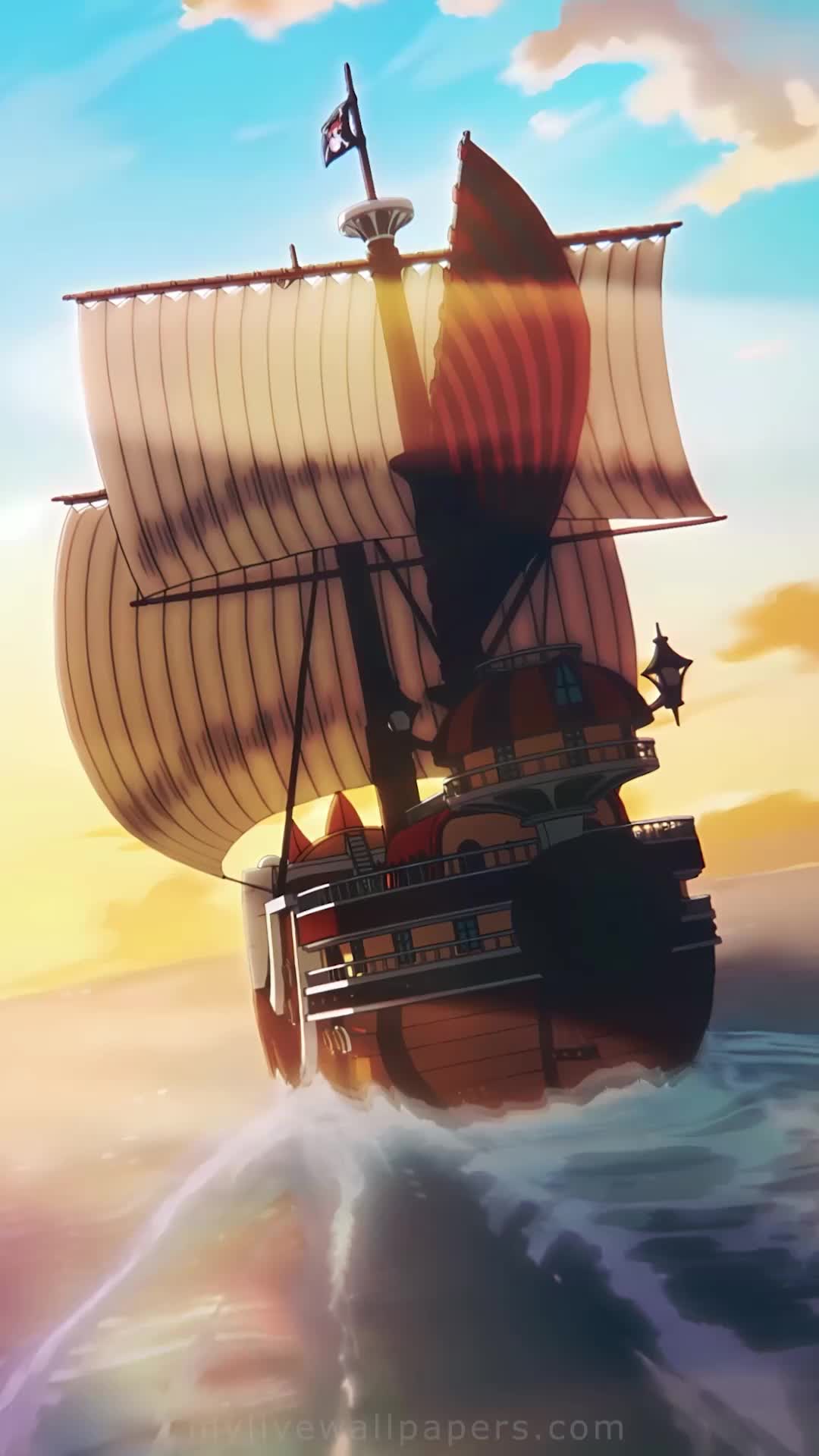 1080x1920 THOUSAND SUNNY ONE PIECE LIVE WALLPAPER