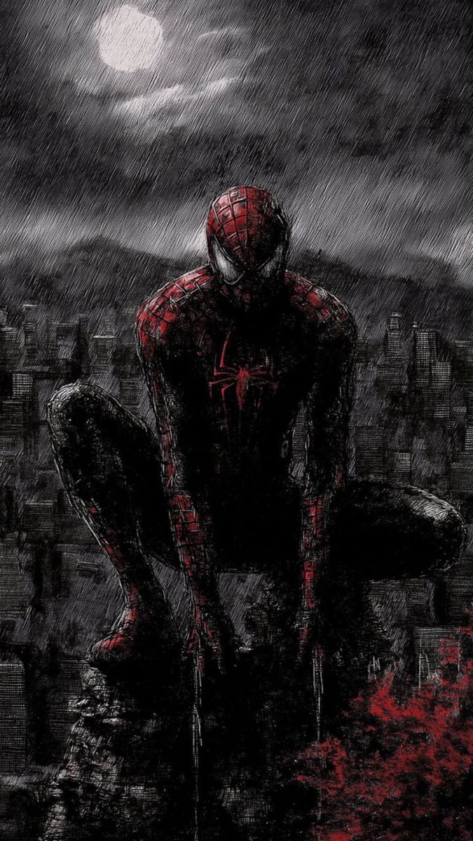 675x1200 Spiderman into the spiderverse wallpaper spider man. Spider man the amazing spider man black and