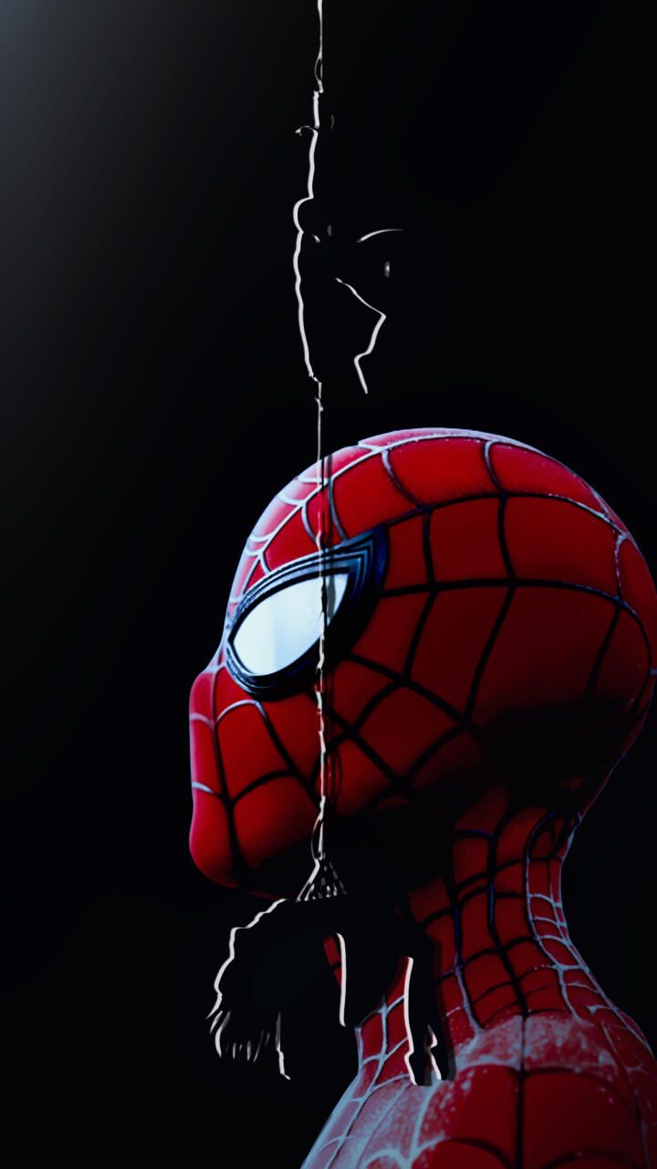 720x1280 Spider Man Iconic Dark Mobile Silhouette Wallpaper