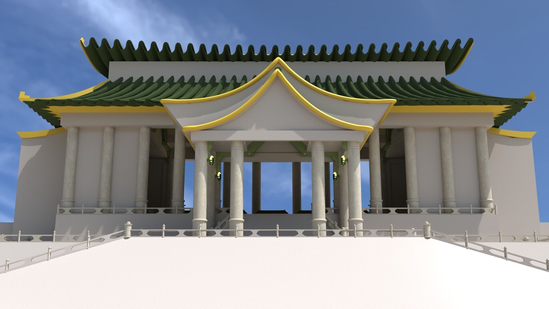 1920x1080 ba sing se train station from avatar the last airbender 3D model