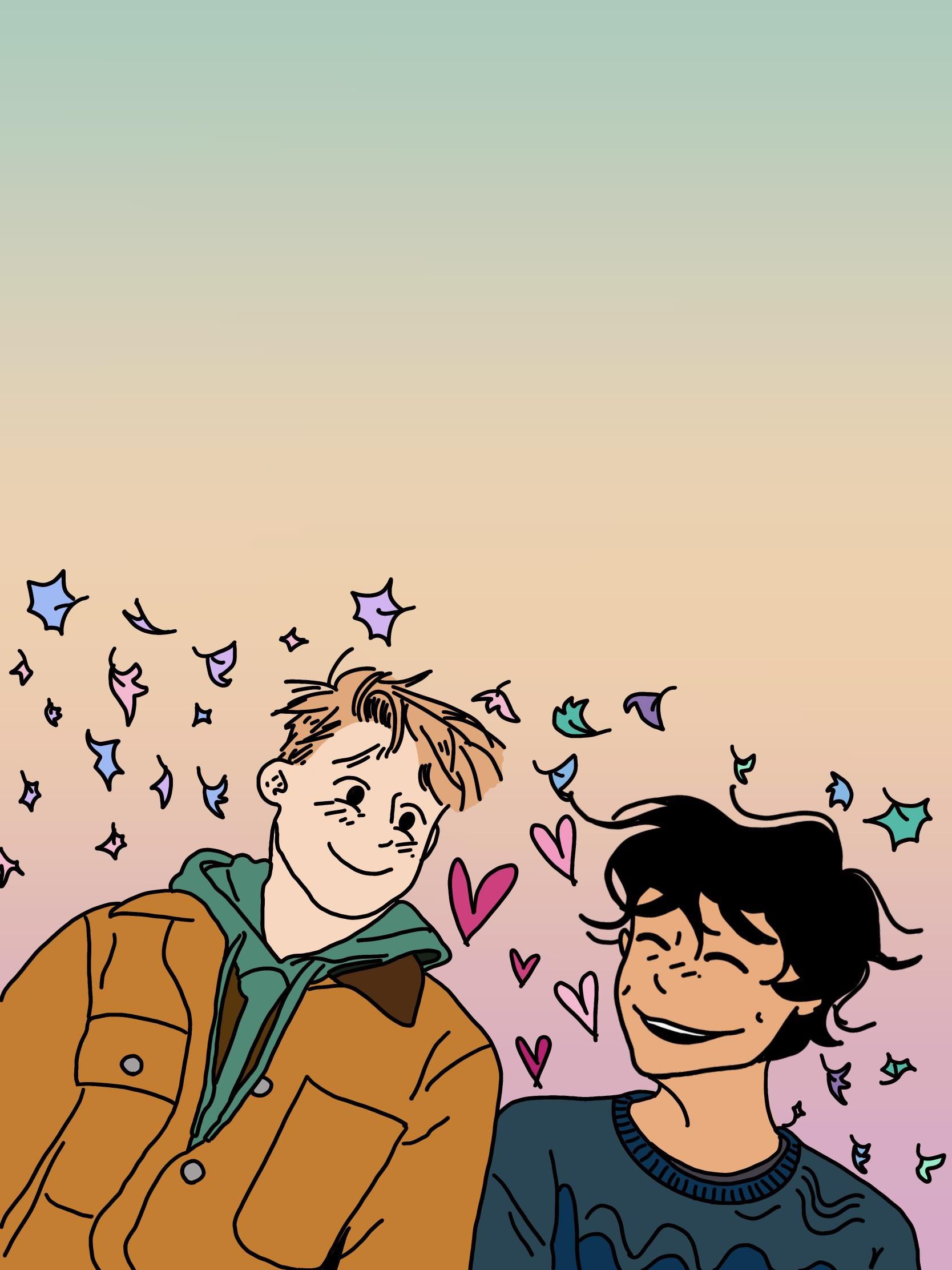 1668x2224 Nick and Charlie Wallpaper!