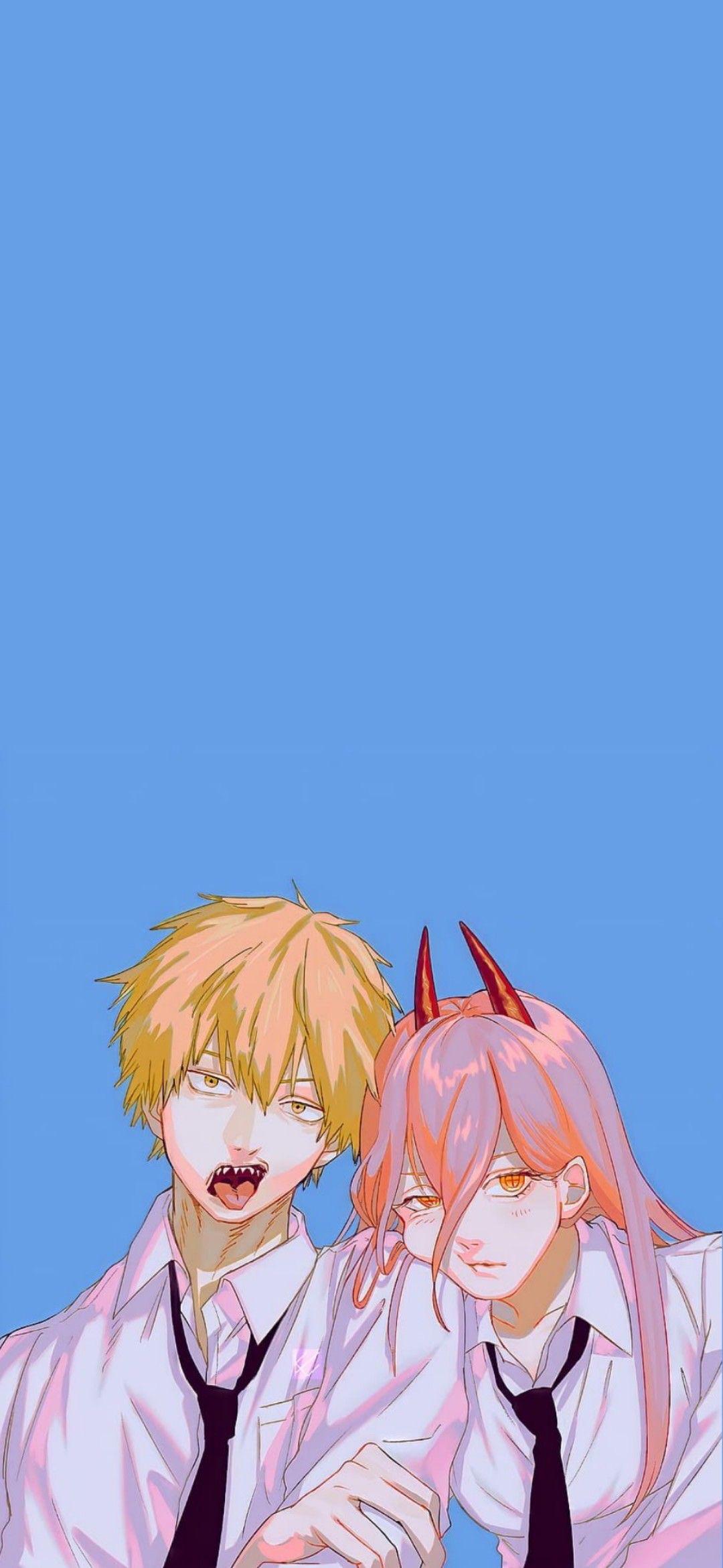 1080x2340 Hey I'm new here and I'm looking for some fire chain saw man background for my phone Mostly wholesome ones of power and denji