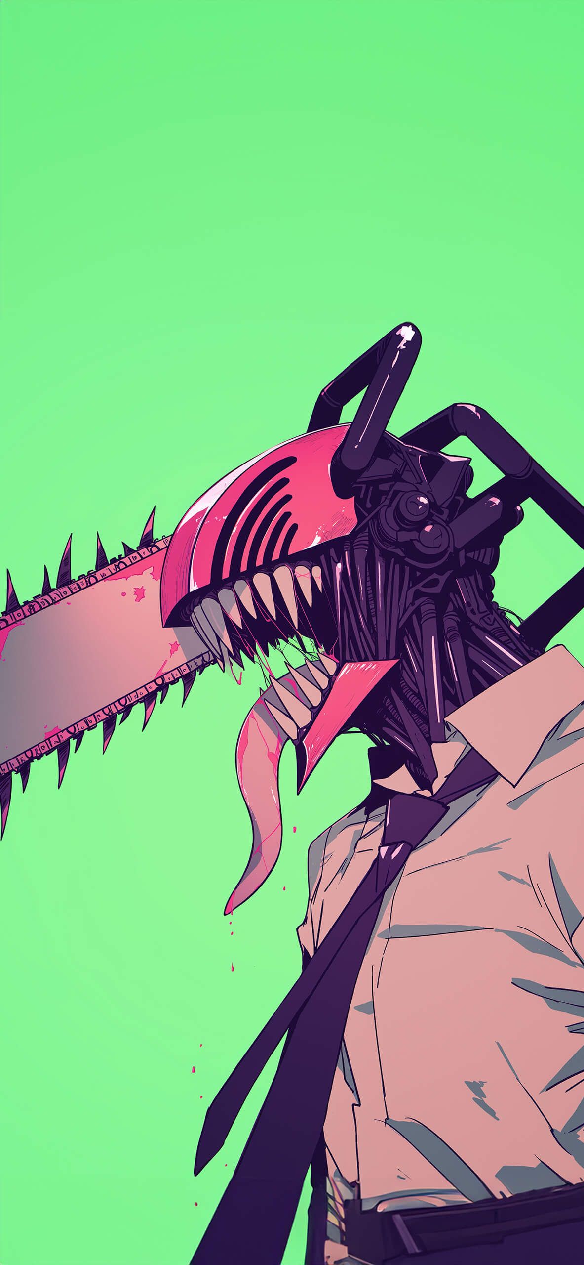 1183x2560 Denji Demon Form Wallpaper Man Anime Wallpaper