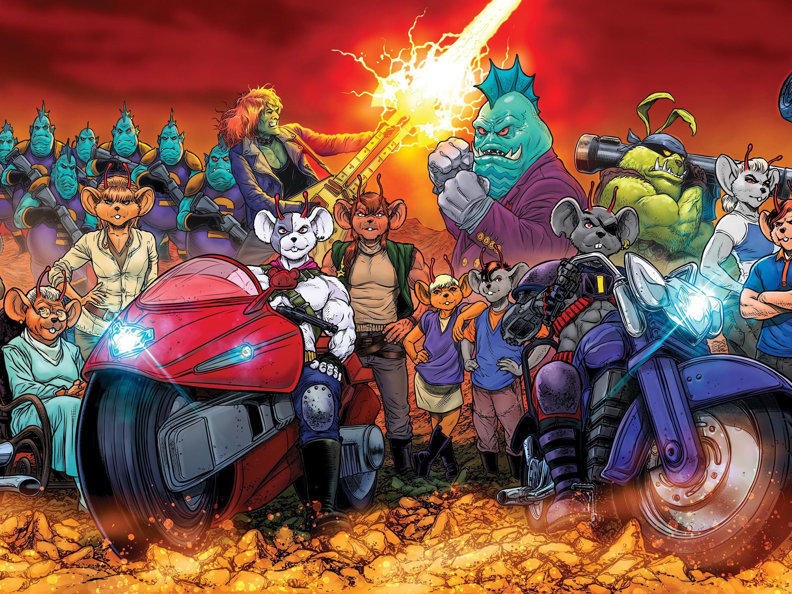 2560x1920 Oni Press's New Biker Mice From Mars Comic Will Take A Hard Hitting Approach To The Stories And Definitely Won't Pull Any Punches