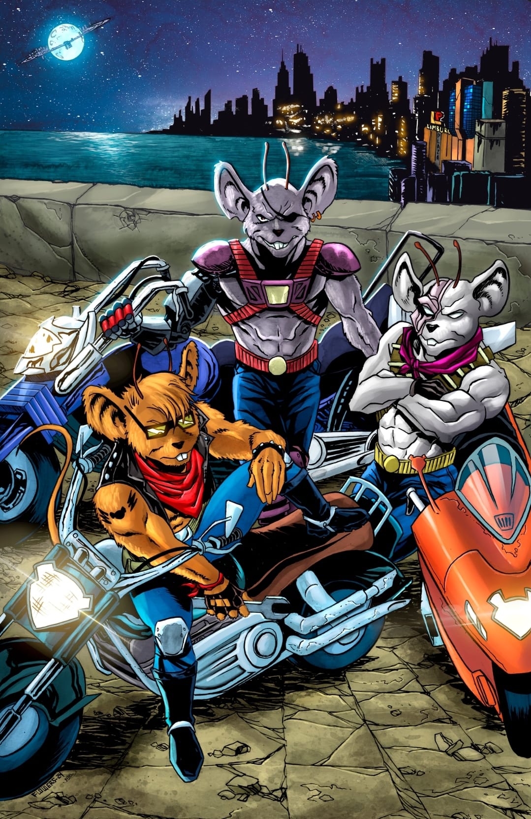1079x1664 Biker Mice from Mars Jason Flowers Variant Comic Collector