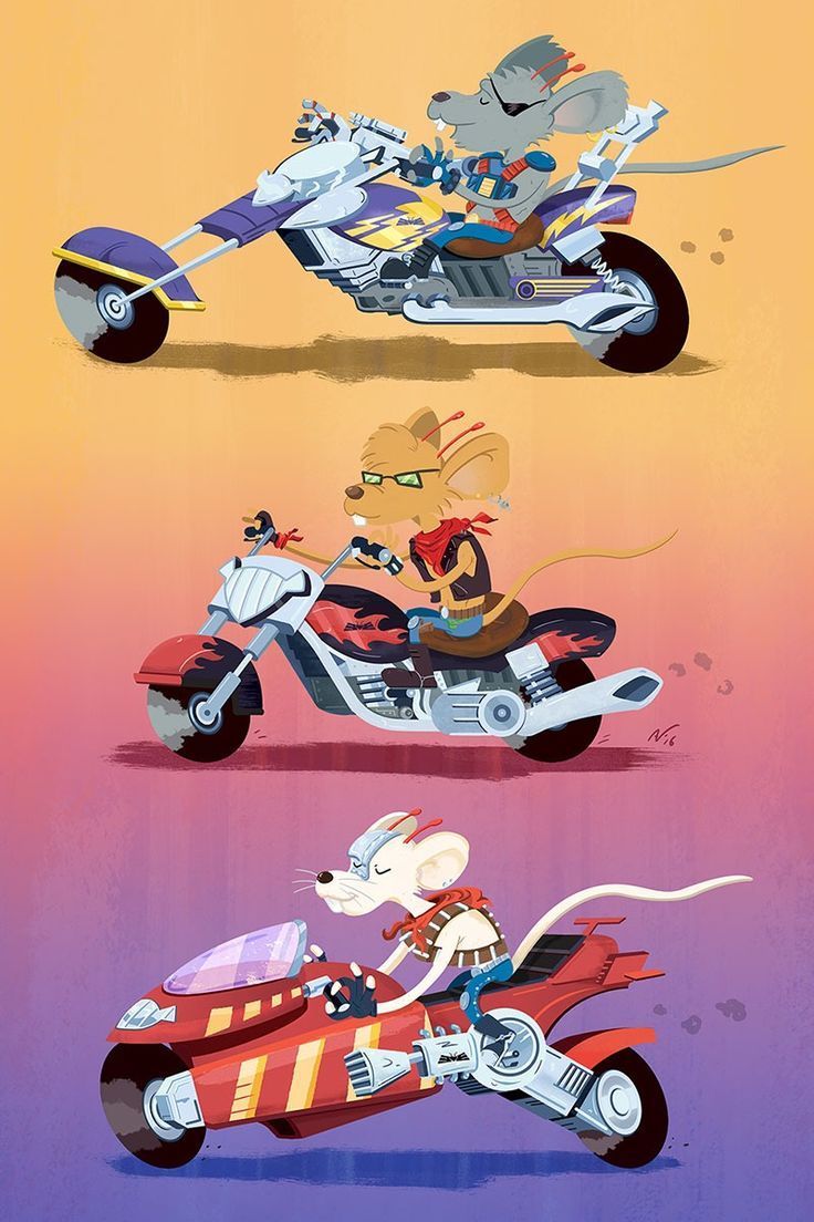 736x1104 Biker Mice From Mars wall art poster