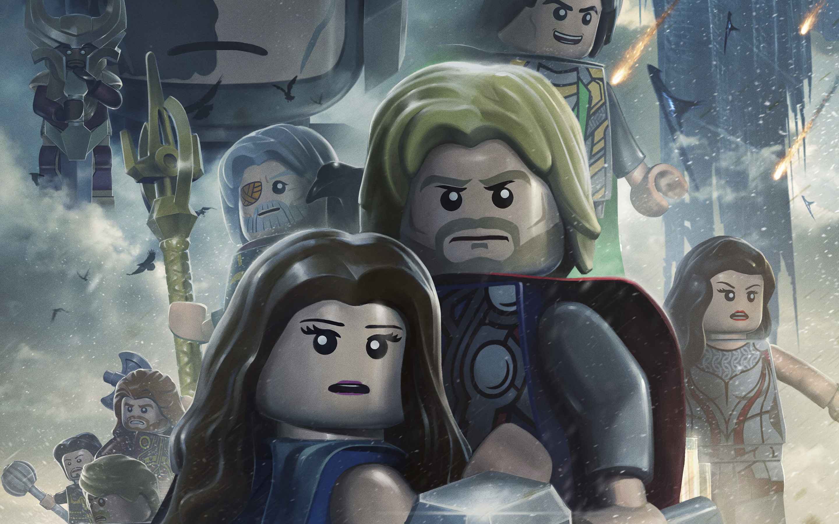 2880x1800 LEGO Marvel Super Heroes Wallpaper