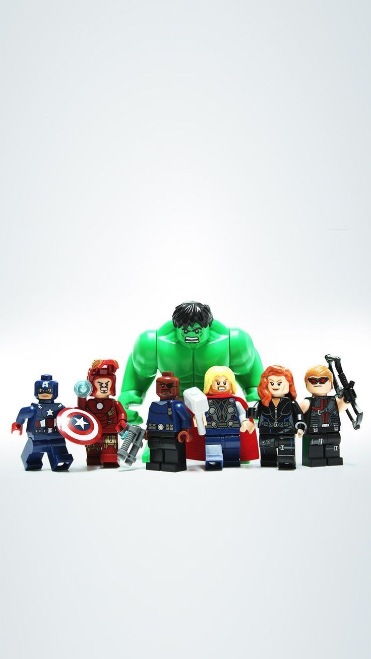 736x1308 Lego Marvel phone wallpaper