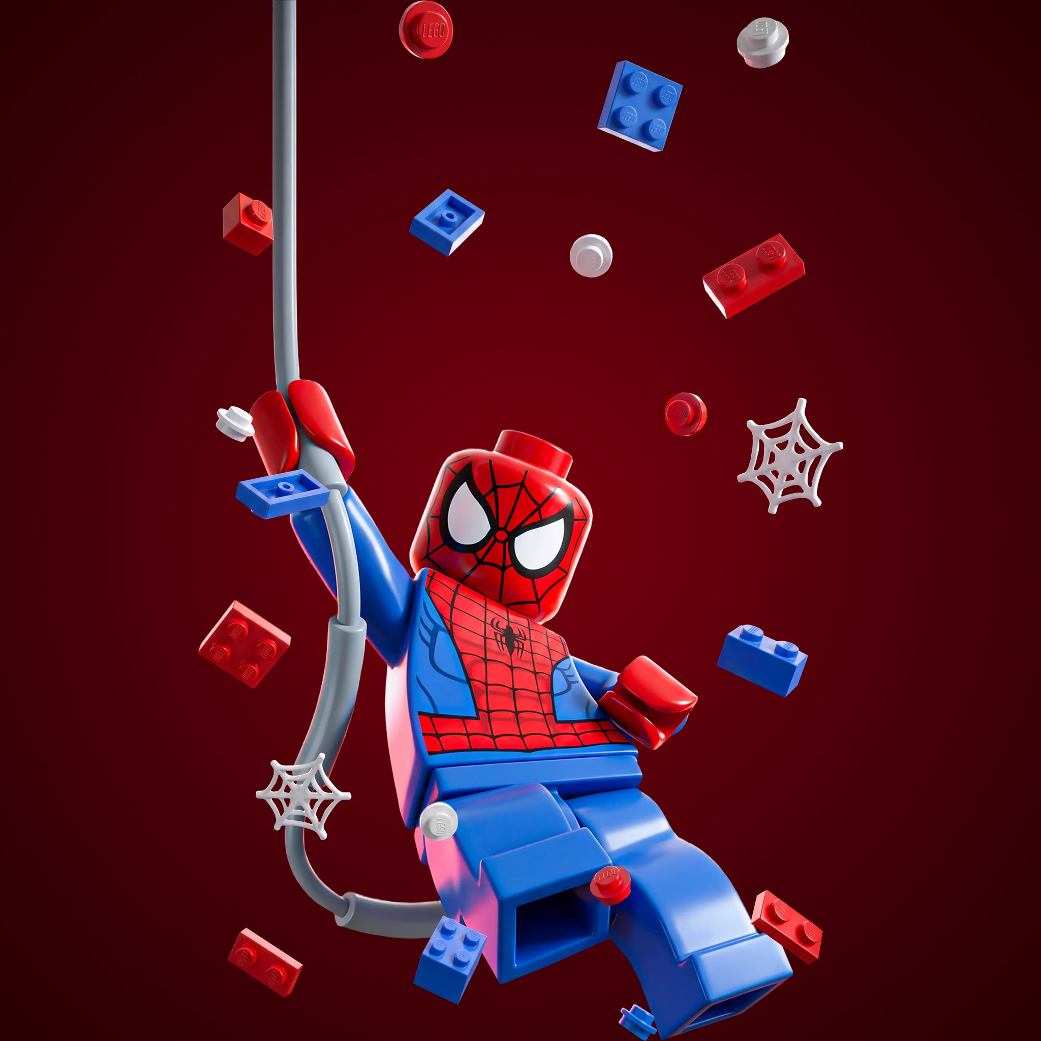 2048x2048 4K Wallpaper On X: LEGO Spider Man Swing Wallpaper #Superhero #Marvel #iPhone #Wallpaper #Mobile KWallpaper #HdWallpaper #Spiderman / X