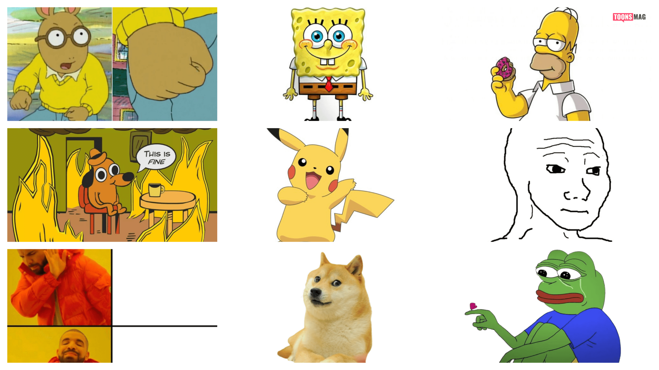 2560x1440 Internet Memes: The Cartoon Characters Who Became Internet Memes