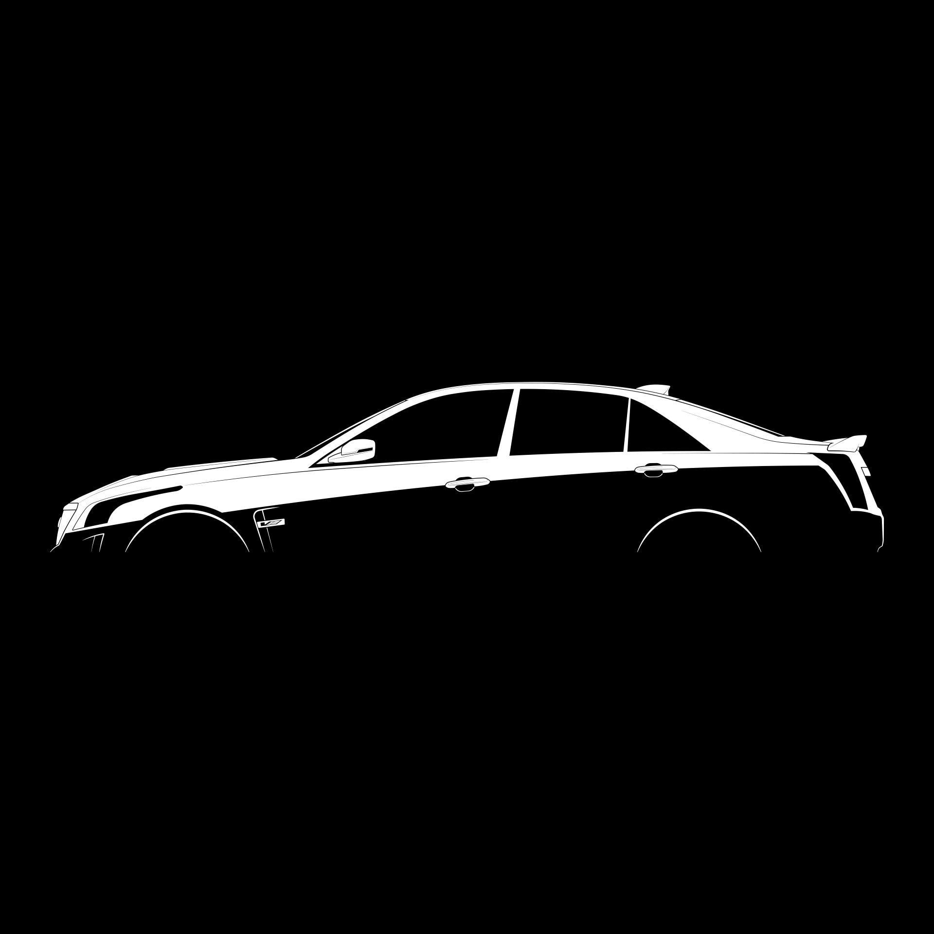 1920x1920 CTS V (2016) Silhouette Vector File