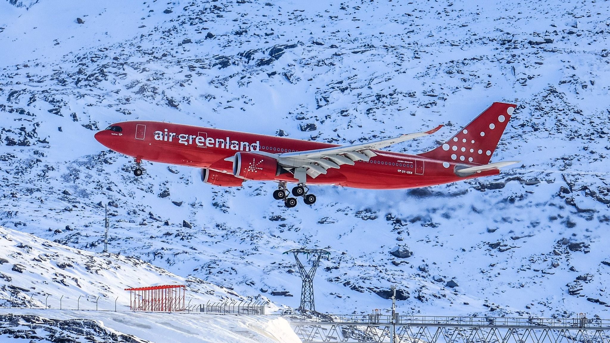 2048x1152 Recent Beautiful Photo Of Tukkaaq Greenland's A330 Neo (photo: Karl Bidstrup)