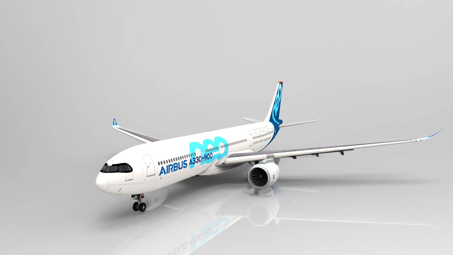 1920x1080 Airbus A330 900neo 3D Model