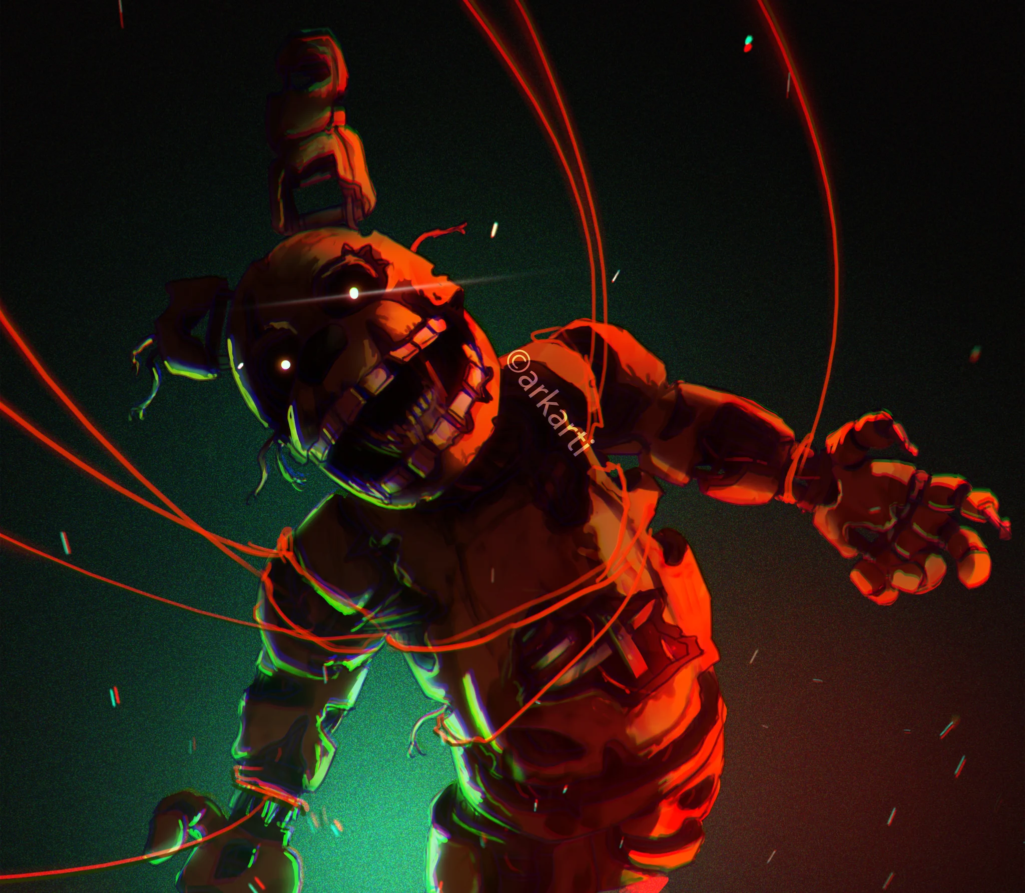 2048x1785 arkarti on X: happy fnaf 3 anniversary