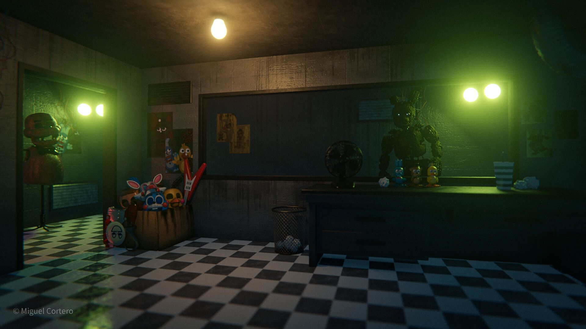 1920x1080 FNAF 3 OFFICE RENDERS