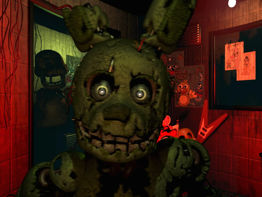 1024x768 Five Nights at Freddy's 3. The adventure of gamers