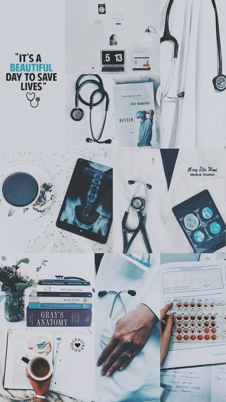 736x1309 Download Dim Blue And White Doctor Motivation Wallpaper