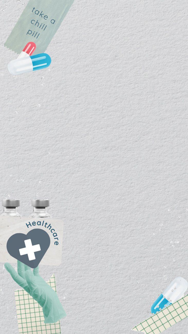 731x1300 Aesthetic healthcare collage background, paper