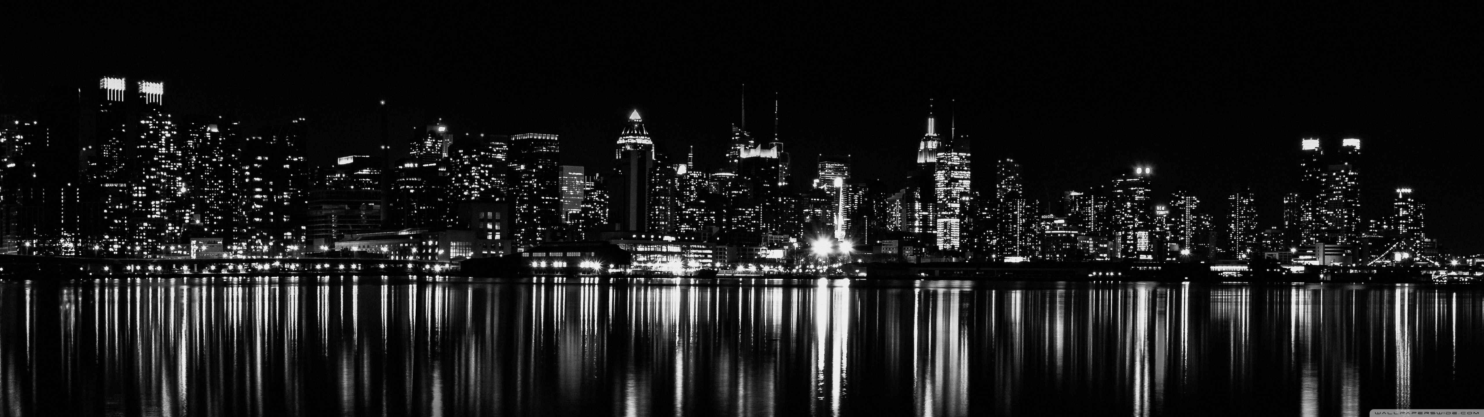 5120x1440 Noir New York City Nightscape 4K UHD Wallpaper for UltraHD Desktop and TV : Widescreen and UltraWide Display : Dual and Triple Monitor : Smartphone and Tablet Devices