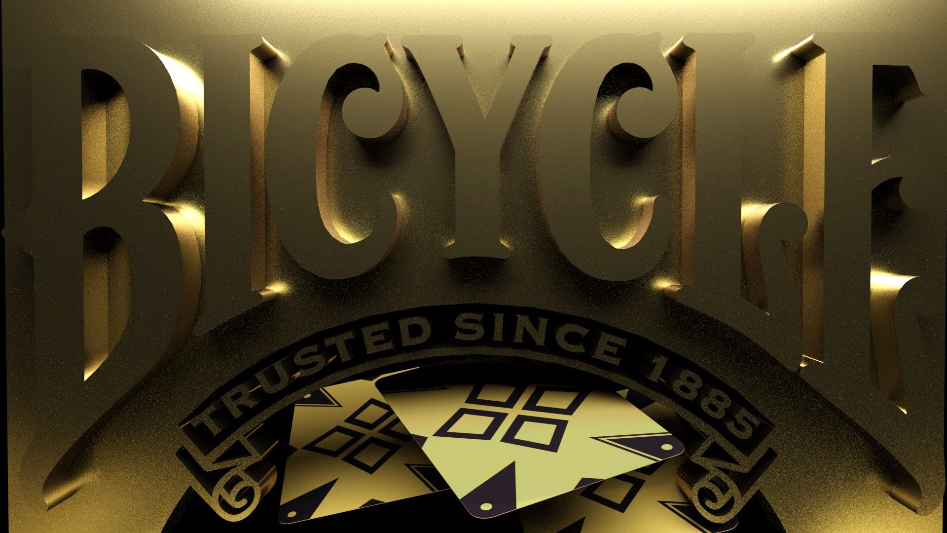1920x1080 Bicycle Cardistry 5th Anniversary with Metallic Gold Printed Box