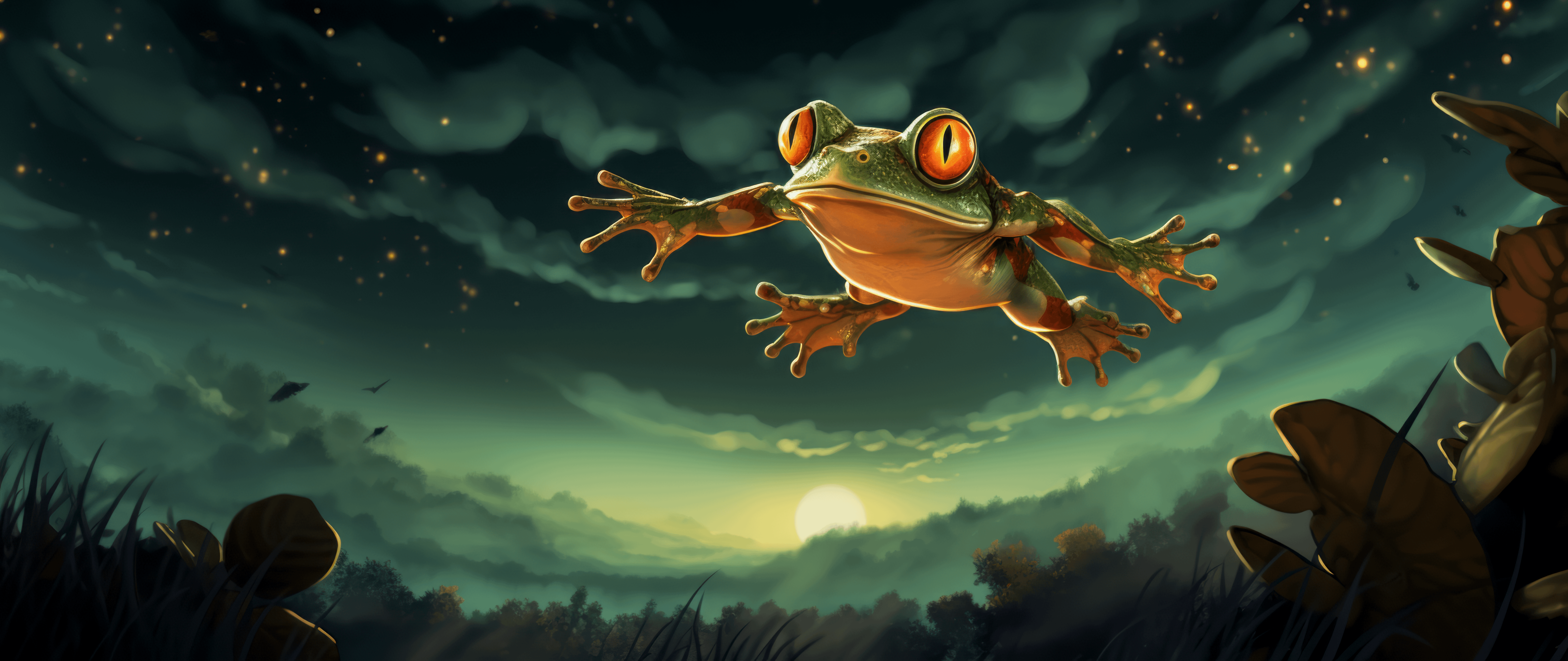 5120x2160 Frog Hop [5120x2160]