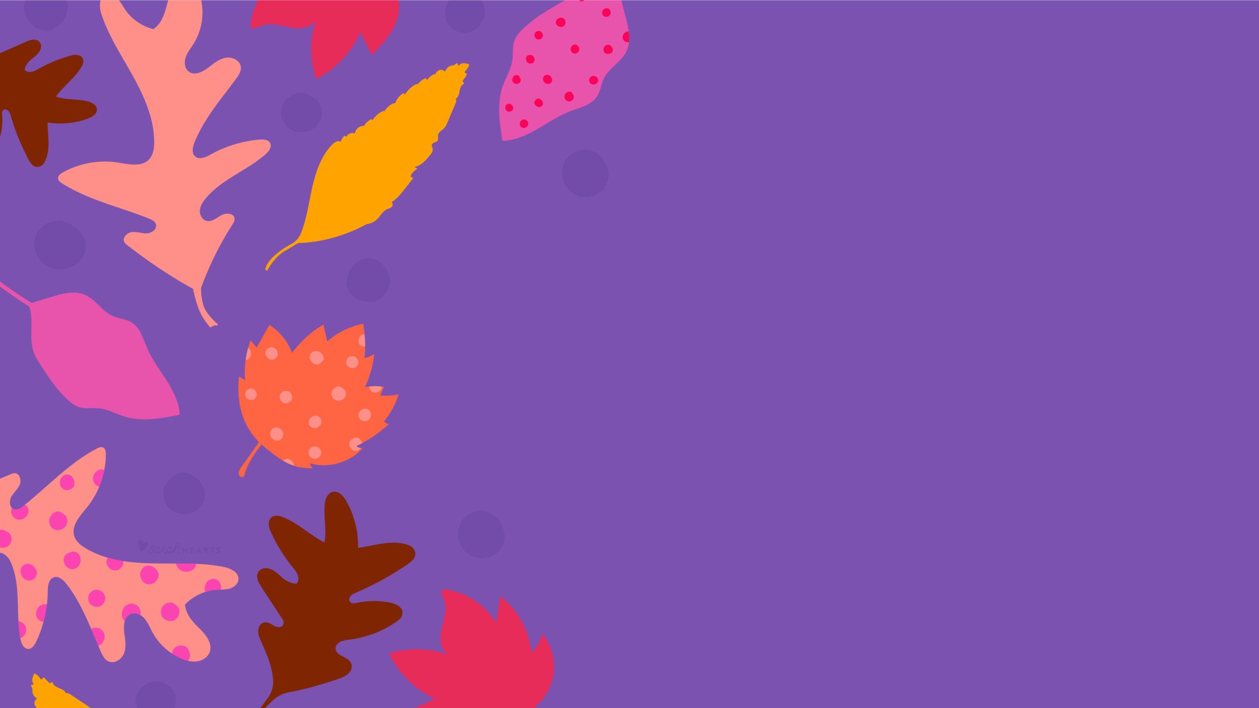 2560x1441 November 2021 Fall Leaf Calendar Wallpaper
