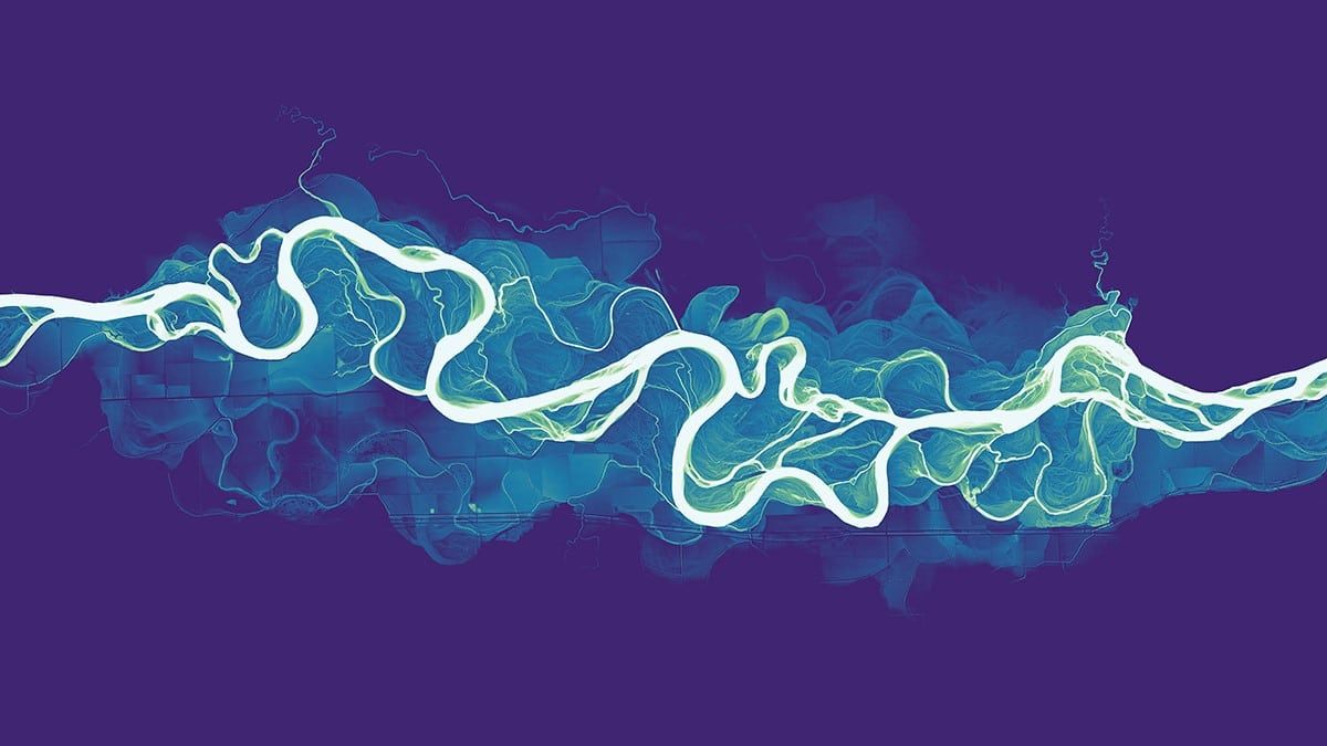 1200x675 Artistic Views of the World's Rivers Created Using Lidar Data