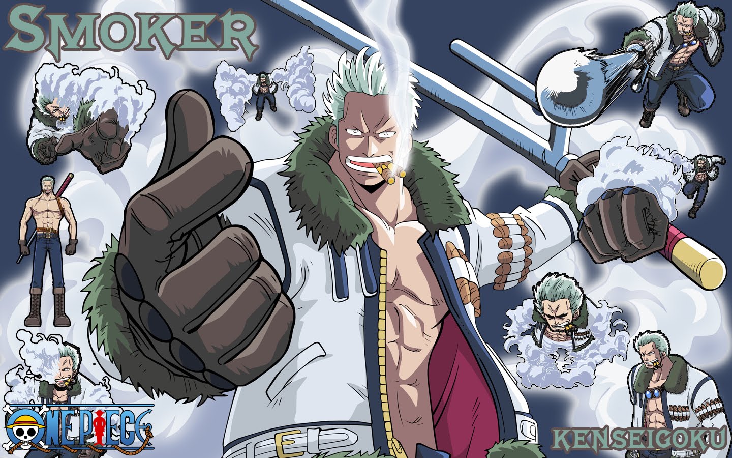 1440x900 Smoker One Piece Background Wallpaper 26997