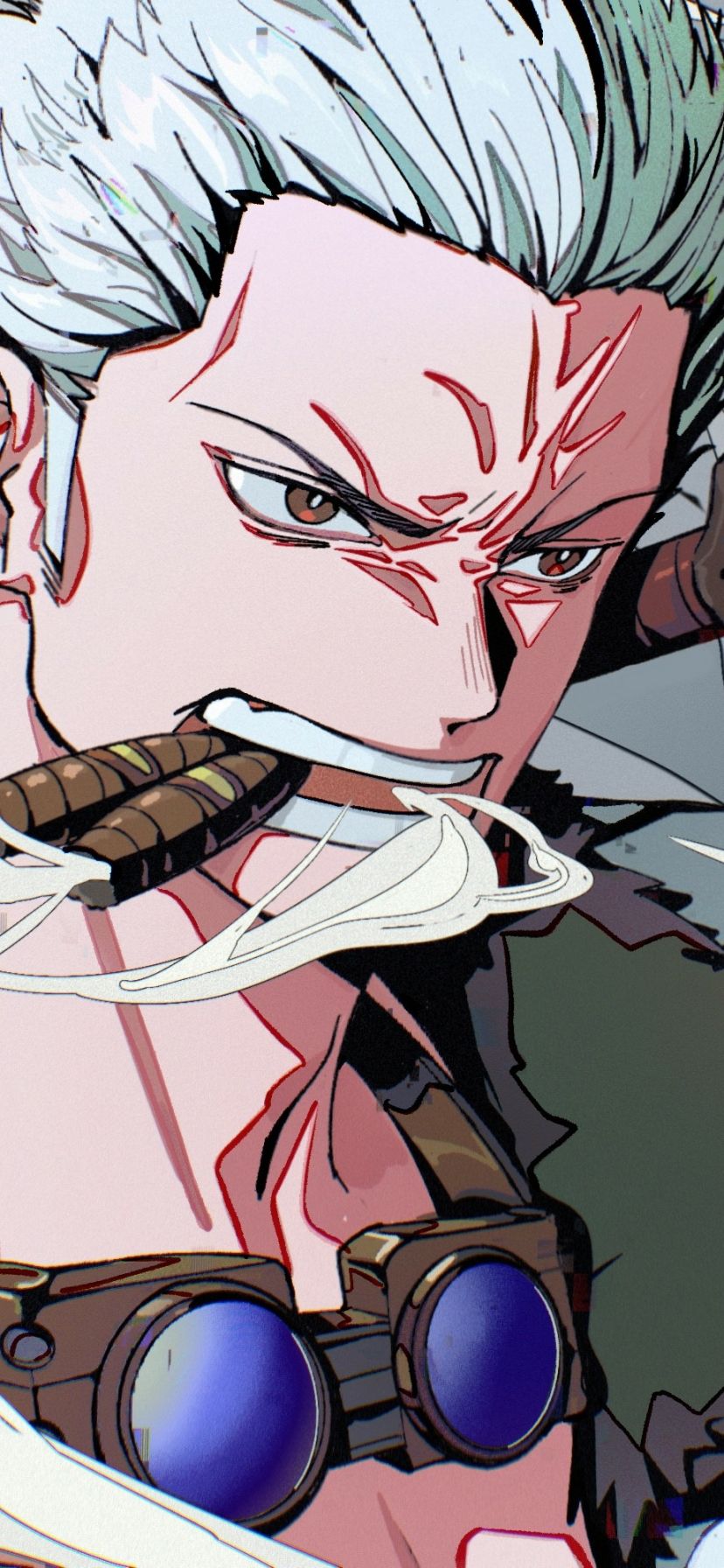 828x1792 Phone wallpaper: Smoker (One Piece), Anime, One Piece 1192291