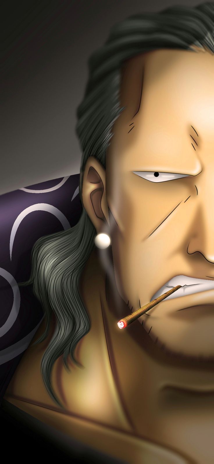 736x1596 Smoker one piece wallpaper. Rayleigh wallpaper, Captain smoker wallpaper, Onepiece