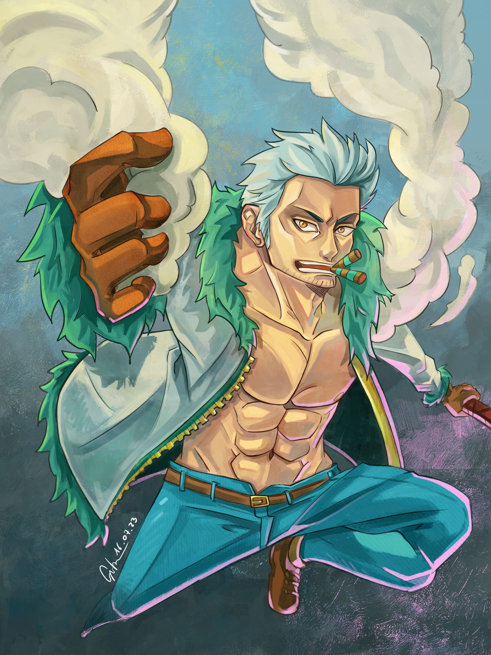 1920x2561 Smoker from One Piece