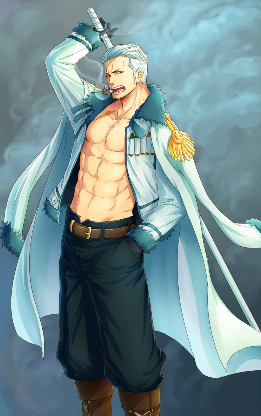 900x1432 Smoker (ONE PIECE), Mobile Wallpaper Anime Image Board