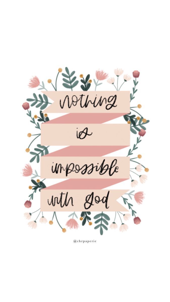 675x1200 Luke 1:37 Phone Background