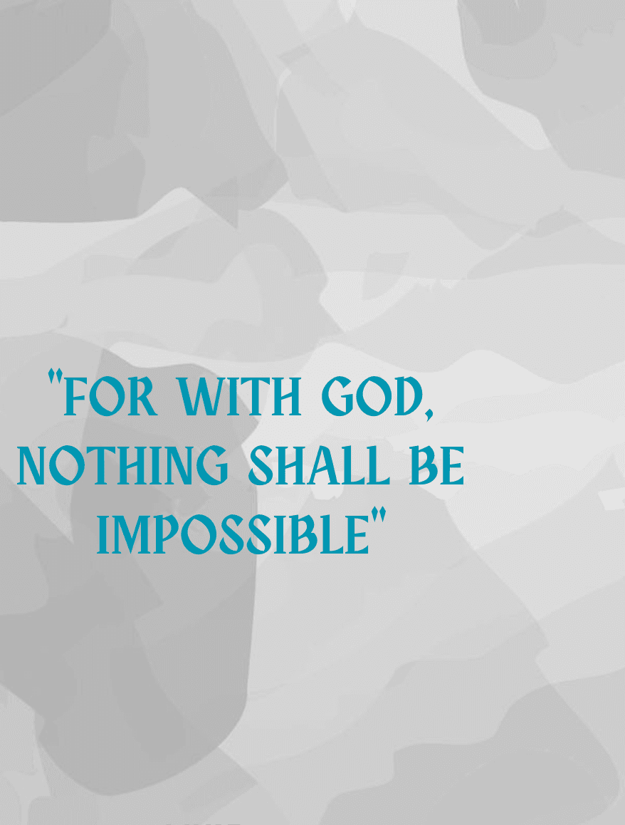 878x1158 Bible Verse Phone Wallpaper. Luke 1:37