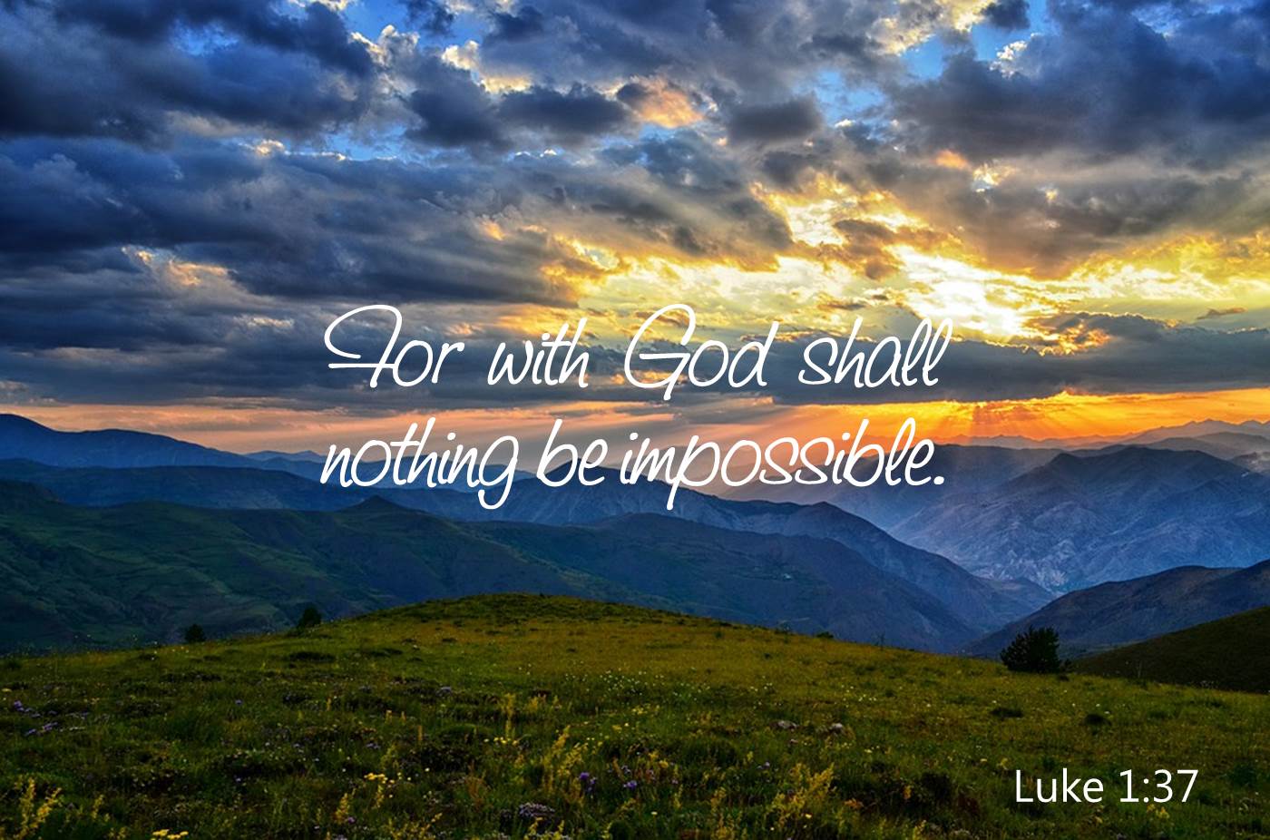 1400x926 Treasure your word / Luke 1:37