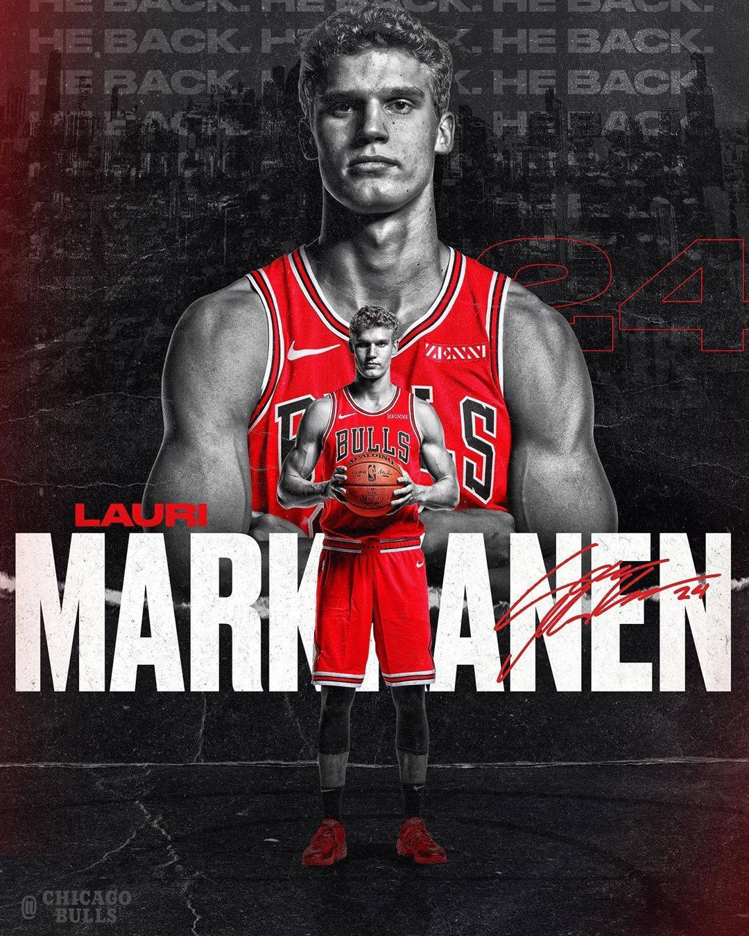 1080x1350 Download Lauri Markkanen Bulls Player Poster Wallpaper