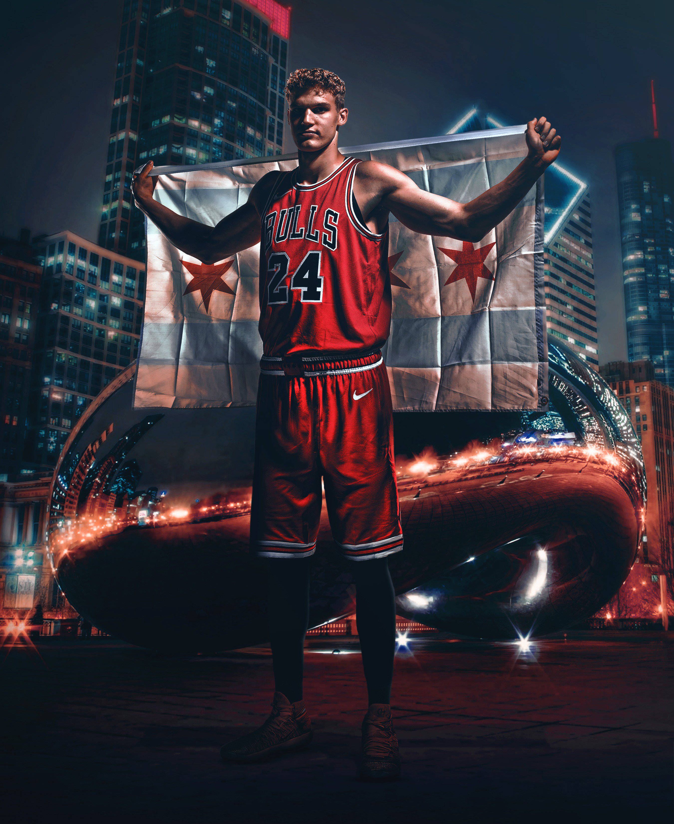 2700x3300 Download Lauri Markkanen Chicago Flag Wallpaper