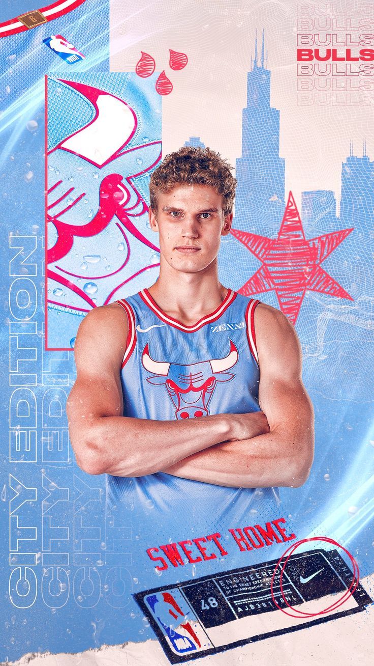 736x1308 Chicago bulls poster. Lauri markkanen wallpaper, Nba design graphics, Chicago bulls basketball
