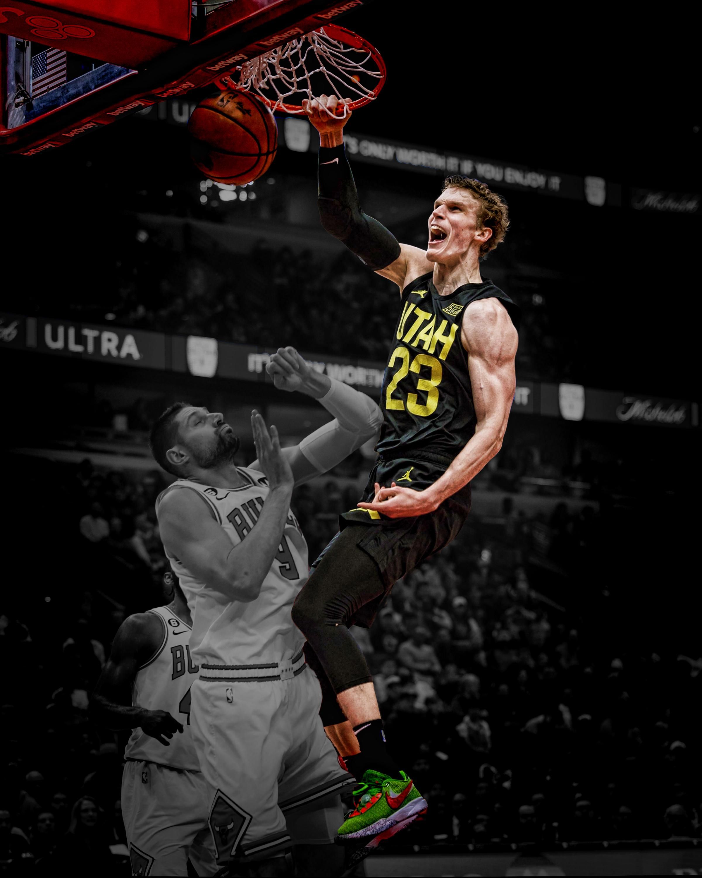 2400x3000 Lauri Markkanen Jazz Custom Edit Spotlight Photo