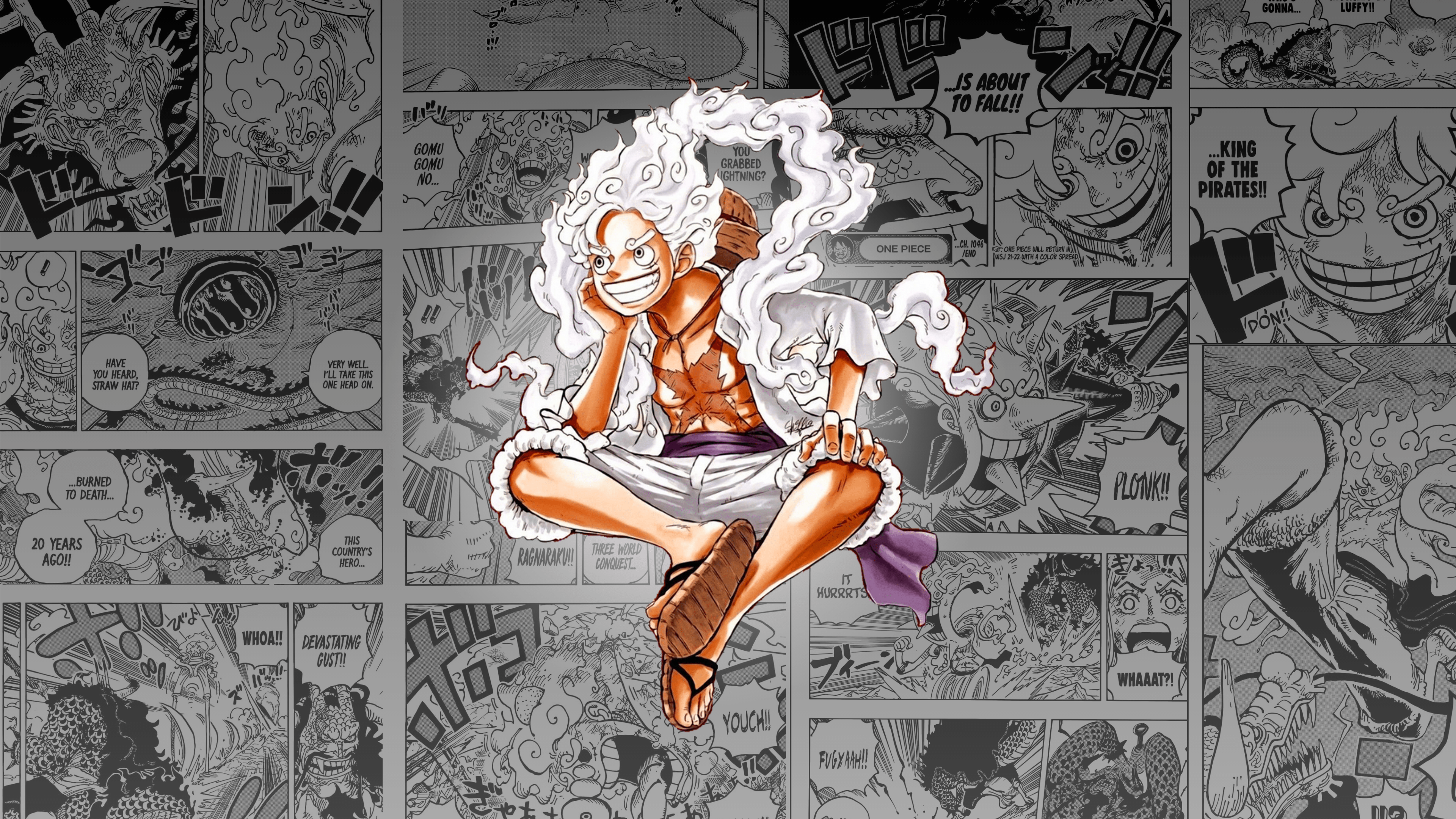3840x2160 Sun God Luffy (3840x2160)