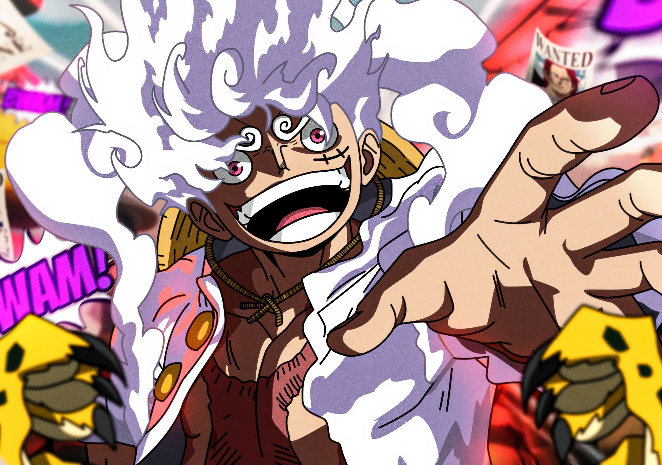 2670x1878 Sun God Nika Wallpaper 4K, Monkey D. Luffy, 5K, Gear 5