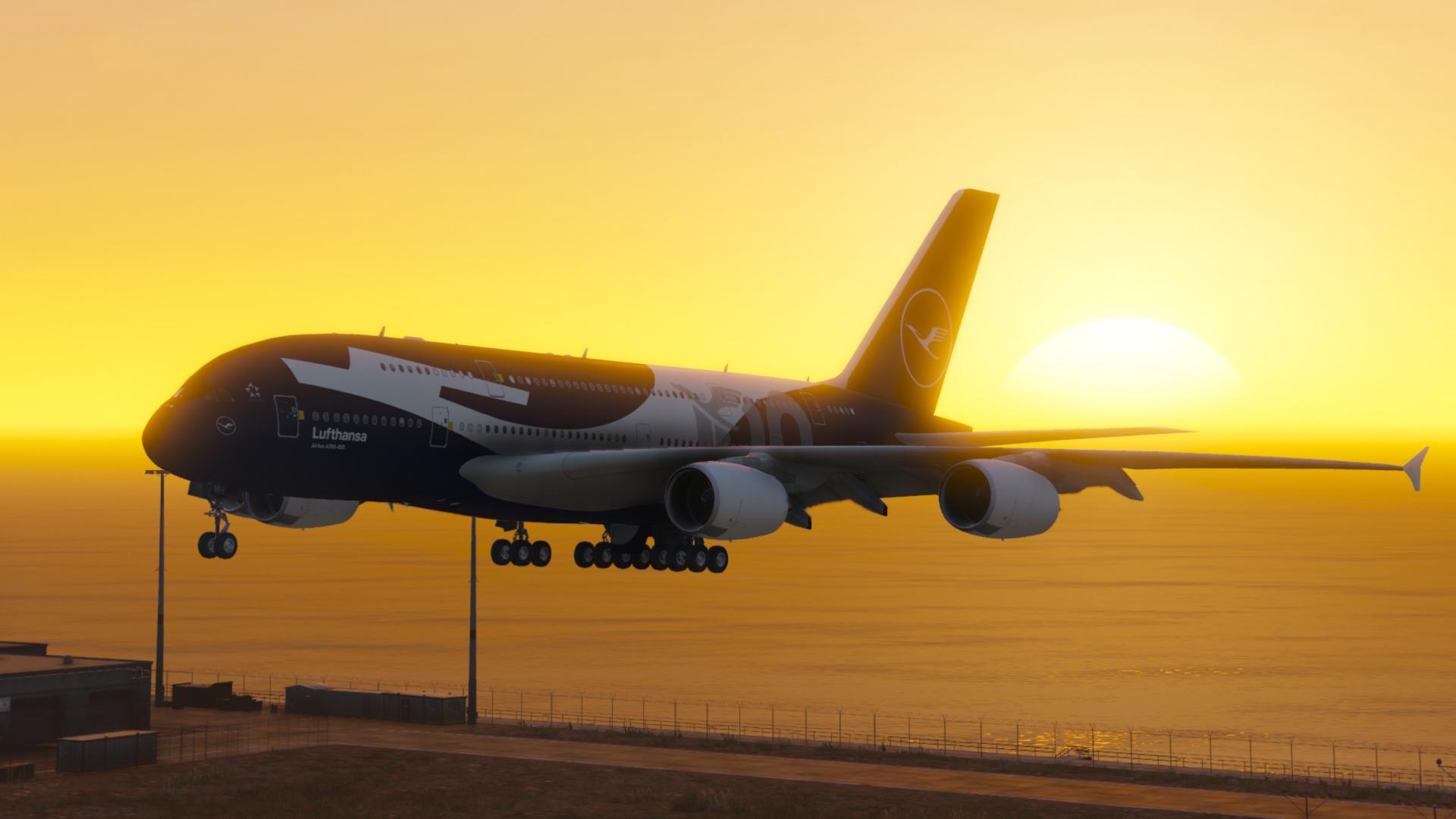 1920x1080 Lufthansa A380 800 (D AIMH) Years Anniversary Livery