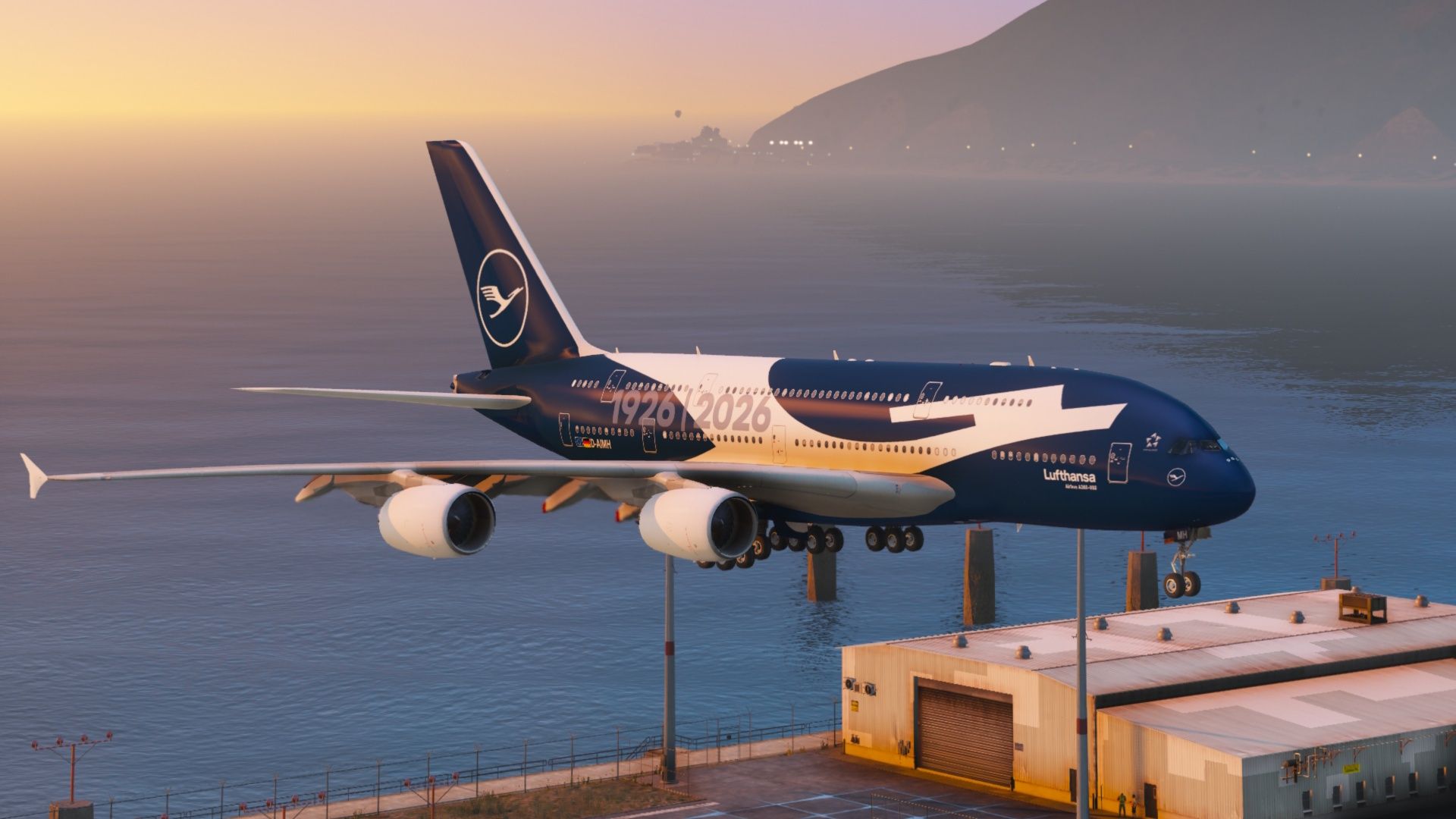 1920x1080 Lufthansa A380 800 (D AIMH) Years Anniversary Livery