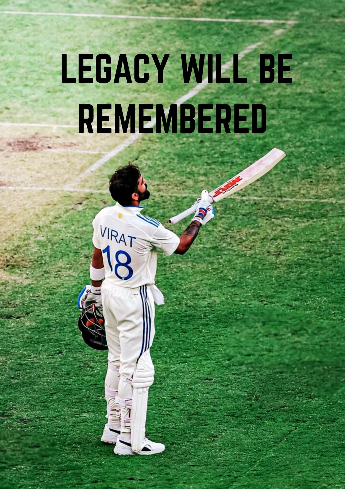 1414x2000 Virat Kohli Test Retirement Tribute Poster. “Legacy Will Be Remembered” Wall Art, High Resolution Print, 8.27x11.69 Inches Paper Print (11.69 Inch X 8.27 Inch) : Amazon.in: Home & Kitchen